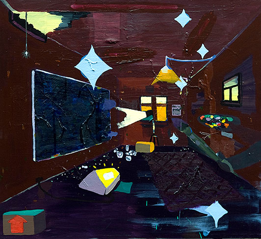 Martin Fraenkel U.T. 2008 acrylic on canvas 140 x 154 cm