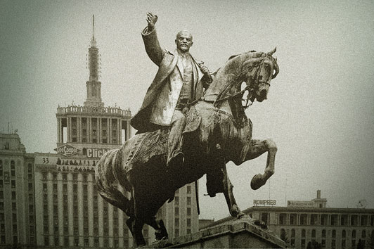 Anca Benera Ecvestra leninista (Leninist Equestrian) 2007 C-print 40 x 60 cm edition 1/5 (part of a mixed media installation, variable dimenstions)