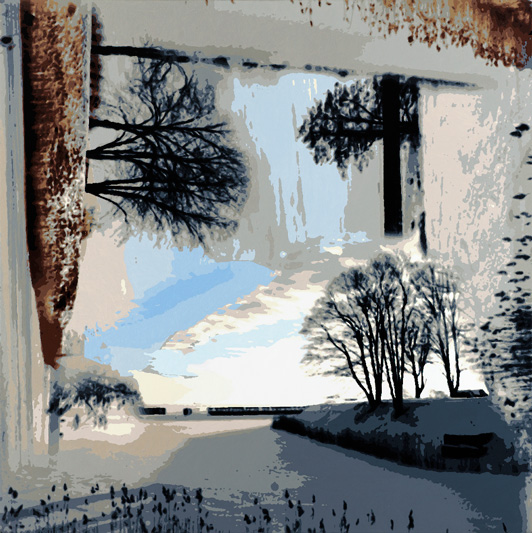 Christian Skeel: Untitled. 2007, oil on canvas, 178 x 178 cm.