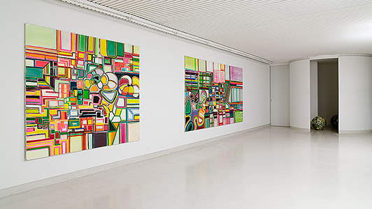 Gallery view Anna Sørensen solo exhibition: Maleri 2006 Galleri Tom Christoffersen, 2006