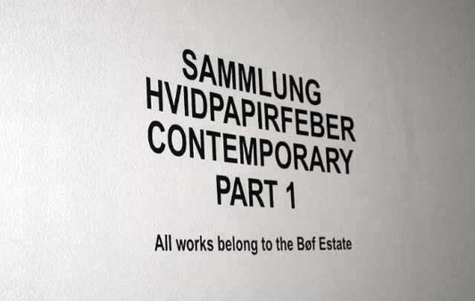 Christian Vind Sammlung Hvidpapirfeber Contemporary part 1 2006 mixed media Installation