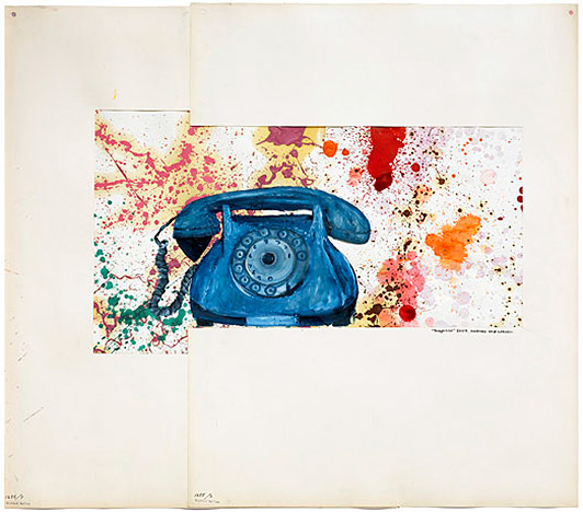 Anders W. Ø. Larsen Suspense 2007 oil on paper 75 x 74 cm