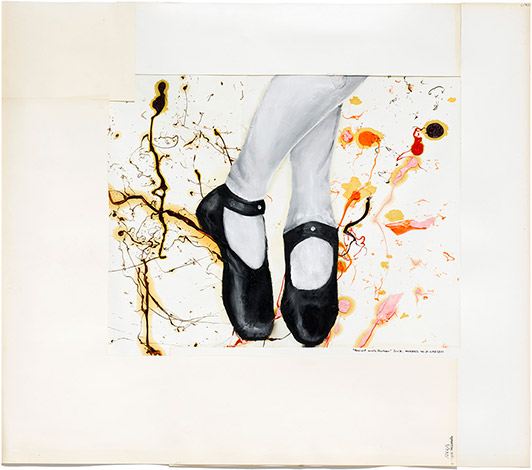 Anders W. Ø. Larsen Ancient Male Fashion 2007 oil on paper 75 x 74 cm