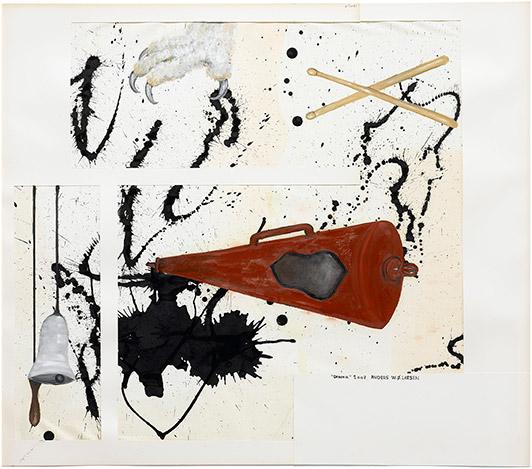 Anders W. Ø. Larsen Drama 2007 oil on paper 75 x 74 cm