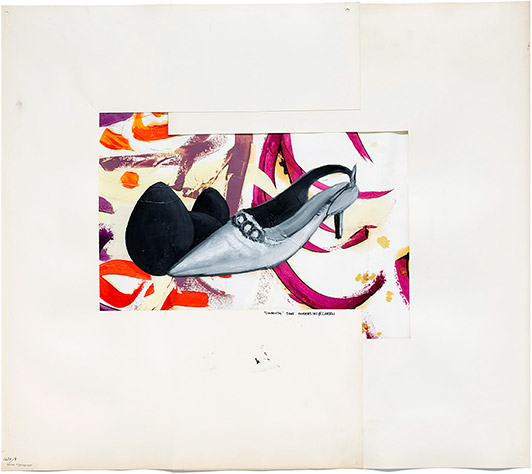 Anders W. Ø. Larsen Cindarella 2007 oil on paper 75 x 74 cm