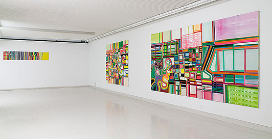 Gallery view Anna Sørensen solo exhibition: Maleri 2006 Galleri Tom Christoffersen, 2006