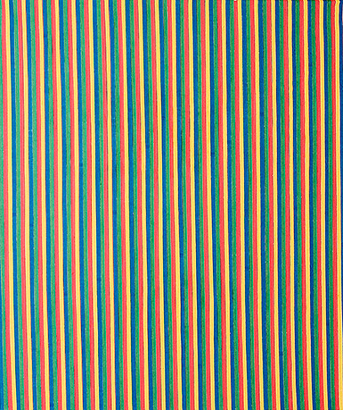 Christian Vind Permanent nutid (Permanent Presence) 2006 paper streamer on canvas 80 x 60 cm