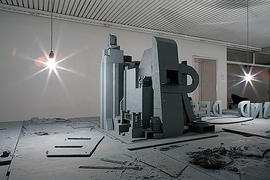 Jesper Fabricius Our Dreams and Desires 2007 mixed media 4 x 9 m
