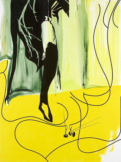 Claus Carstensen and Nils Erik Gjerdevik Untitled 2005 oil, acrylic and indian ink on canvas 180 x 135 cm