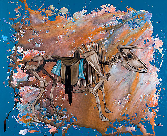 Anders W. Ø. Larsen Oblivion 2007 oil and acrylic on canvas 180 x 220 cm