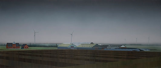 Allan Otte Everything is good here 2005 acrylic on board 117 x 275 cm