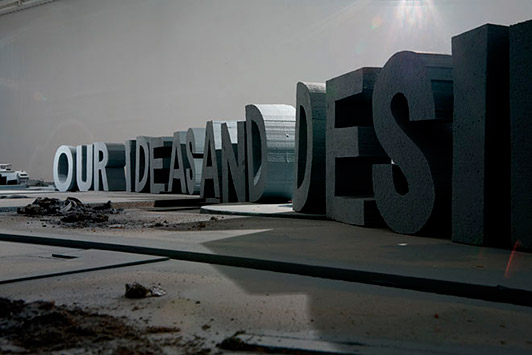 Jesper Fabricius Our Dreams and Desires 2007 mixed media 4 x 9 m