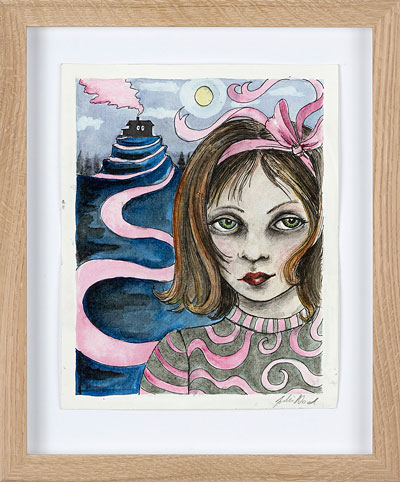 Julie Nord Mærkværdigheder 3 2005 water colour and Indian Ink on paper 55 x 45 cm