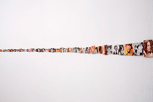 Jesper Fabricius Helte fra den seksuelle revolution 2007 collage 4 x 600 cm