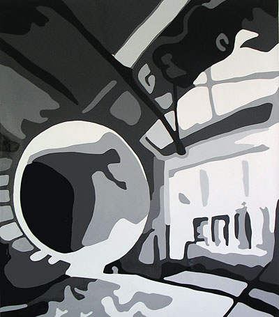 Anne Sofie Bird Møller Untitled 2005 alkyd enamel on canvas