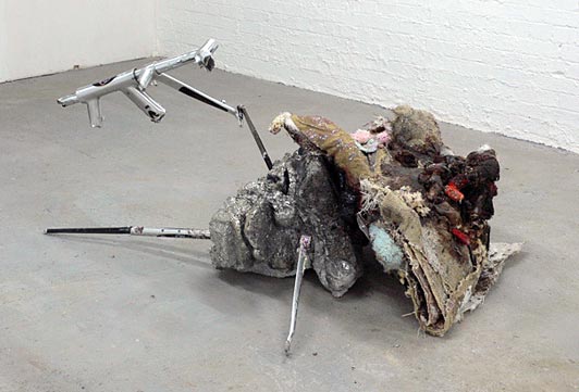 John Summers I don't know where else I can go 2006 mixed media 100 x 50 cm, 30 x 50 cm
