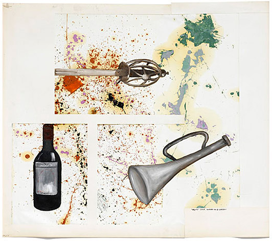 Anders W. Ø. Larsen Objects 2007 oil on paper 75 x 74 cm