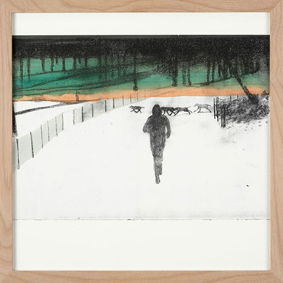 Lærke Lauta Running on empty 2005 mixed media on paper 21 x 28 cm