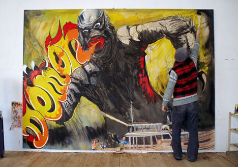James Jessop: Demon’s Theme. 2008, oil and acrylic on canvas, 250 x 342 cm