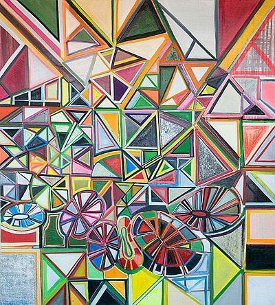 Anna Sørensen U.T. 2009 oil and acrylic on canvas 200 x 180 cm