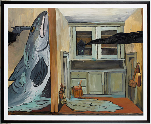 Mie Mørkeberg Untitled 2009 Indian Ink and acrylic on paper approx. 90 x 110 cm