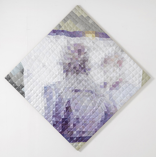 Marie Søndergaard Lolk U.T. 2008, acrylic on board 120x120 cm