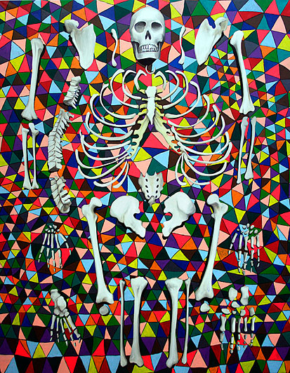 Krista Rosenkilde Skeleton 2008 oil on canvas 180 x 140 cm