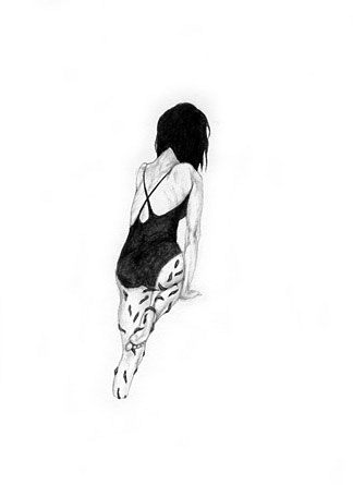 Rachel Goodyear leach collector 2008 pencil on paper 42 x 30 cm