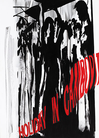 Claus Carstensen Pavilion of the Naked II 2007 acrylic, spray and posca on canvas 180 x 130 cm