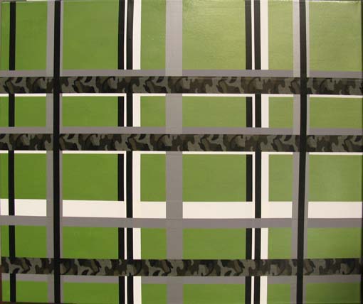Anne Sofie Bird Møller U.T (from series Desert Music) 2008 mixed media on canvas 90 x 110 cm
