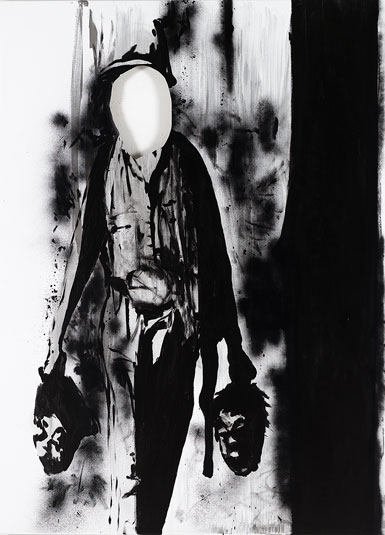 Claus Carstensen Pavilion of the Naked IV 2007 acrylic, spray and posca on canvas 180 x 130 cm