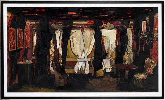 Mie Mørkeberg Untitled 2009 Indian Ink and acrylic on paper approx. 95 x 140 cm