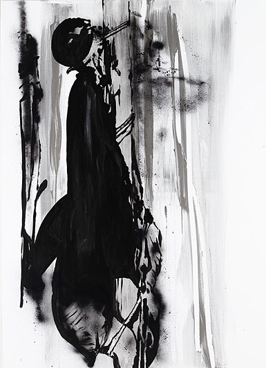 Claus Carstensen Pavilion of the Naked V 2007 acrylic, spray and posca on canvas 180 x 130 cm