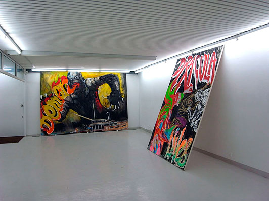 Installation views James Jessop’s solo exhibition: Uncanny Tales, Galleri Tom Christoffersen, 2009