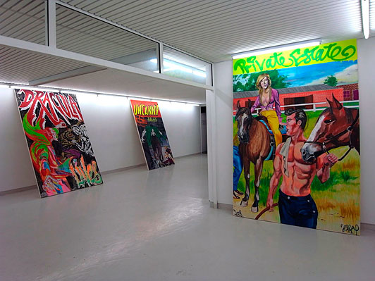 Installation views James Jessop’s solo exhibition: Uncanny Tales, Galleri Tom Christoffersen, 2009