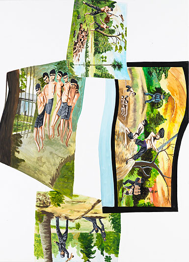 Claus Carstensen Vann Nath IV 2007 acrylic on canvas 180 x 130 cm