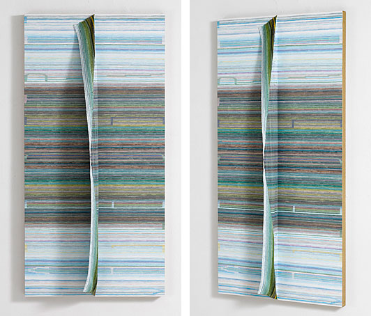 Marie Søndergaard Lolk U.T. 2008 acrylic on board 130 x 65 cm