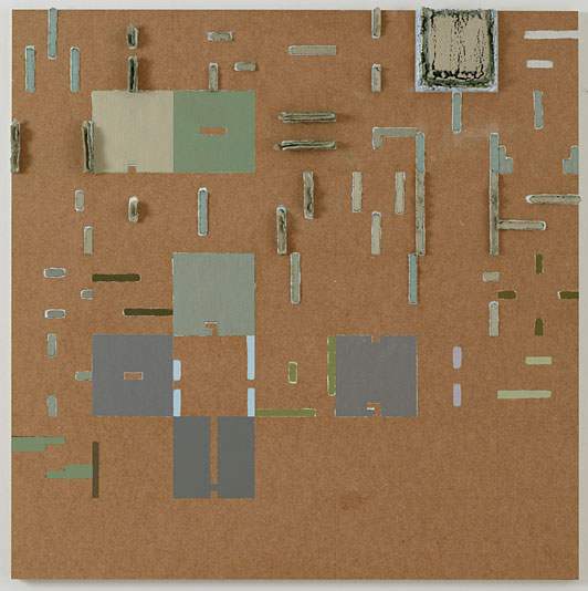 Marie Søndergaard Lolk U.T. 2009 acrylic on board 100 x 100 cm