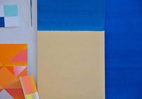 Installation view Bodil Nielsen: The Sun Shines On Blue Skies 26.03.-24.04.2010 Galleri Tom Christoffersen, Cph.