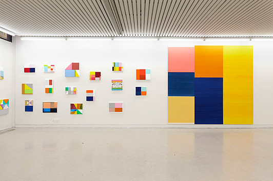 Installation view Bodil Nielsen: The Sun Shines On Blue Skies 26.03.-24.04.2010 Galleri Tom Christoffersen, Cph.