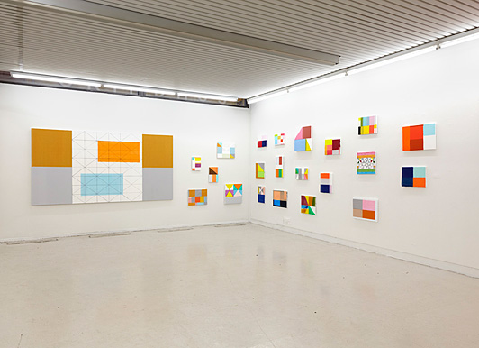 Installation view Bodil Nielsen: The Sun Shines On Blue Skies 26.03.-24.04.2010 Galleri Tom Christoffersen, Cph.