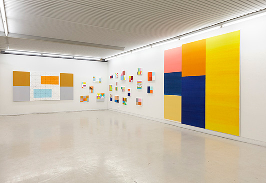 Installation view Bodil Nielsen: The Sun Shines On Blue Skies 26.03.-24.04.2010 Galleri Tom Christoffersen, Cph.