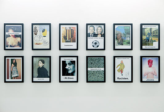 Selection of collages made by Elmer dimensions 32,5 x 23 cm 2010