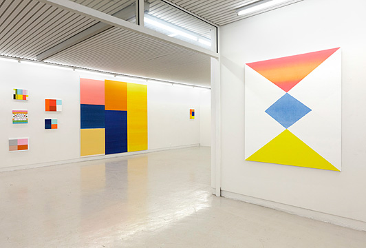 Installation view Bodil Nielsen: The Sun Shines On Blue Skies 26.03.-24.04.2010 Galleri Tom Christoffersen, Cph.