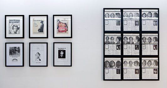 3 sketches to posters and invitation by Elmer dimensons 42,5 x 32,5 cm. 1977 3 street multiples from the periode 1977-1980 by Elmer dimensions 42,5 x 32,5 cm 9 collager by Elmer dimensions 42,5 x 32,5 cm 1977