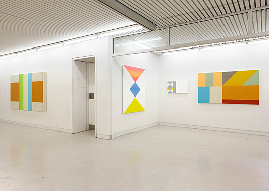Installation view Bodil Nielsen: The Sun Shines On Blue Skies 26.03.-24.04.2010 Galleri Tom Christoffersen, Cph.