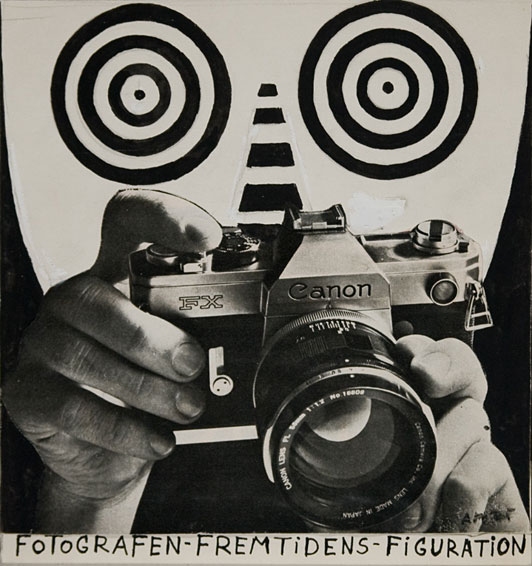 Albert Mertz untitled 1965 collage 19,5 x 18,5 cm Collage made for the magazine Louisiana Revy