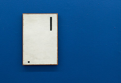 Richard Winther: Untitled. Oil on board, 1948, 20 x 30 cm. Click on the image to view the back of the painting