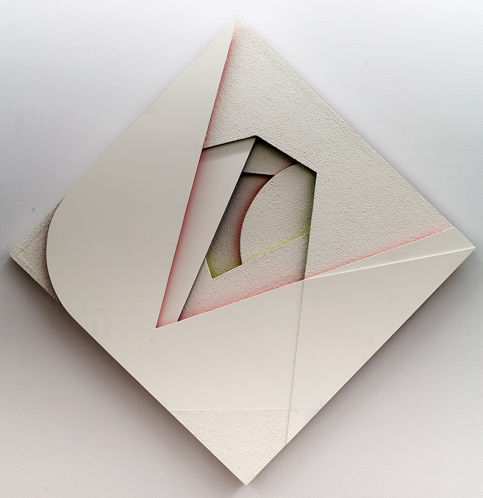 Krista Rosenkilde Psychic 2014 Akryl på MDF 172 x 172 x 14 cm