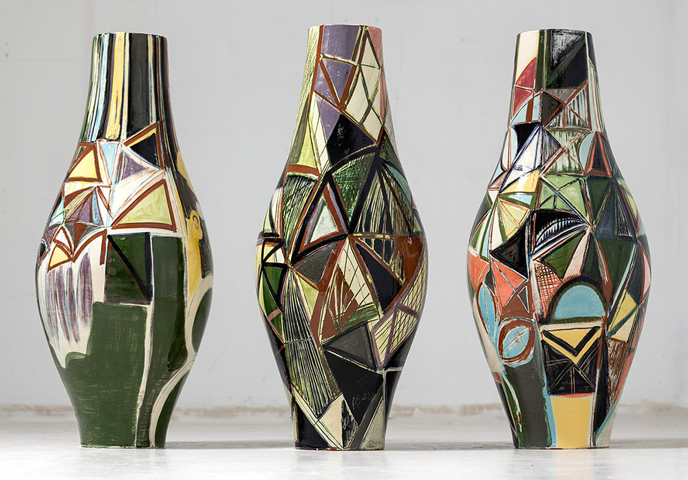 Anna Sørensen vase 17 (105 cm), 16 (107 cm) og 18 (105cm) 2013